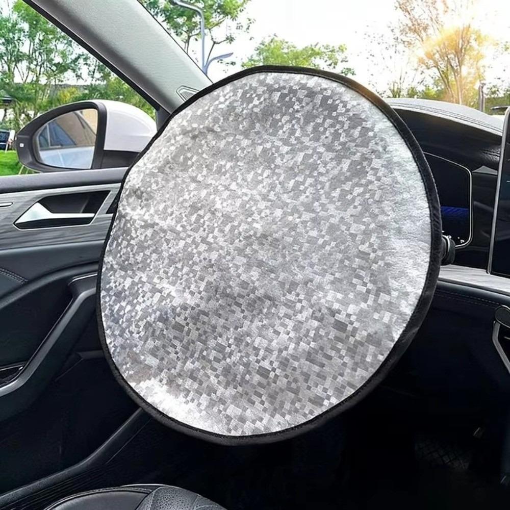 

Universal Car Steering Wheel Sunshade Cover Steering Wheel Sun Block Car Interior Accessories Style D