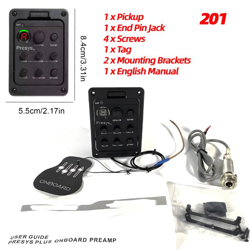 

Пластик для гитарного звукоснимателя Fishman 301/201 с тюнером, предусилителем Presys Blend, эквалайзером, усилителем, пьезозвукоснимателем, гитарные детали, аксессуары