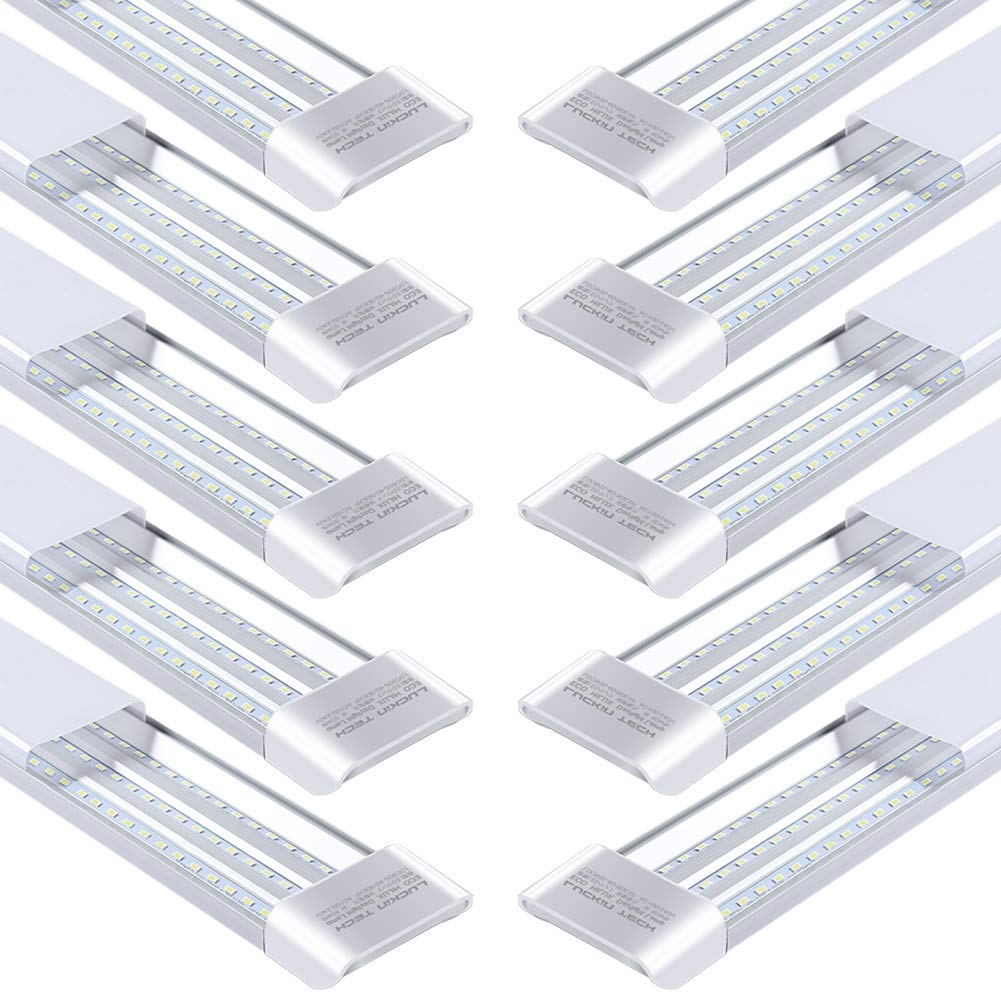 

Ultra-bright LED base light, equivalent to three fluorescent lamps, 80W, 40W power consumption, daylight color (6000K), integrated fixture, direct