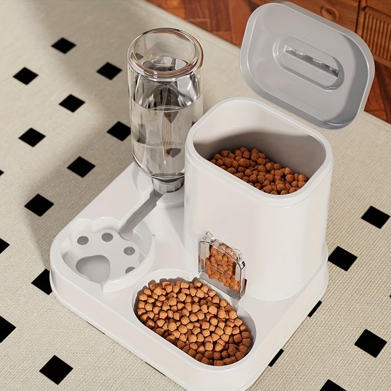 Automatic Cat & Dog Water Dispenser with Integrated Food Basin - Easy Cleaning & Hydration - Durable Pet Hydration Solution, Automatic Pet Feeder