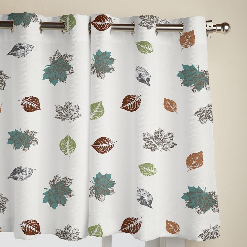 Liść Abstrakcyjny Liściaste Zasłony do Sypialni Salonu Dekoracje Okienne Żaluzje Kuchenne Dekoracja Domu Draperie