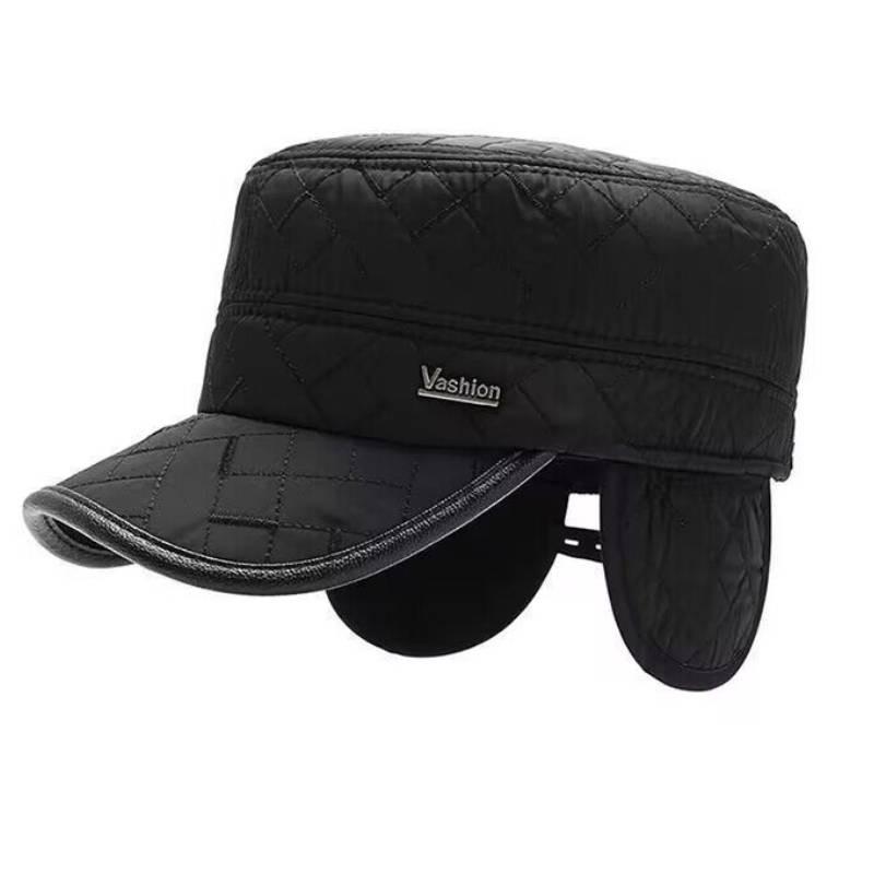 Peaked Vashion Letter Cap Flat Top Hat Outdoor Sports Thickened Ear Protection