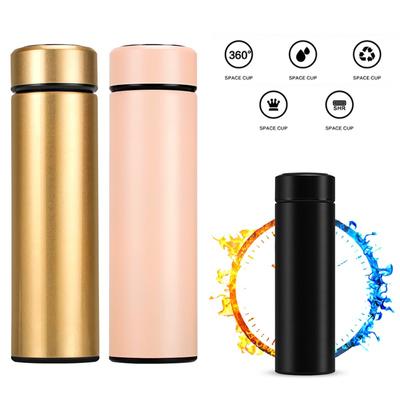 450ml Fashion Smart Vacuum Cup with LED Temperature Display Stainless Steel Vacuum Flask Bottle Travel Thermos Cup Coffee Mugs