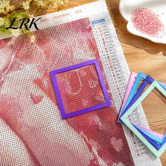 Rhinestone Painting Accessories 2Pcs Art Positioning Frame, Alignment Tool & Straight 3D Printed Auxiliary Frame Edge Ruler, for Crafts Ruler