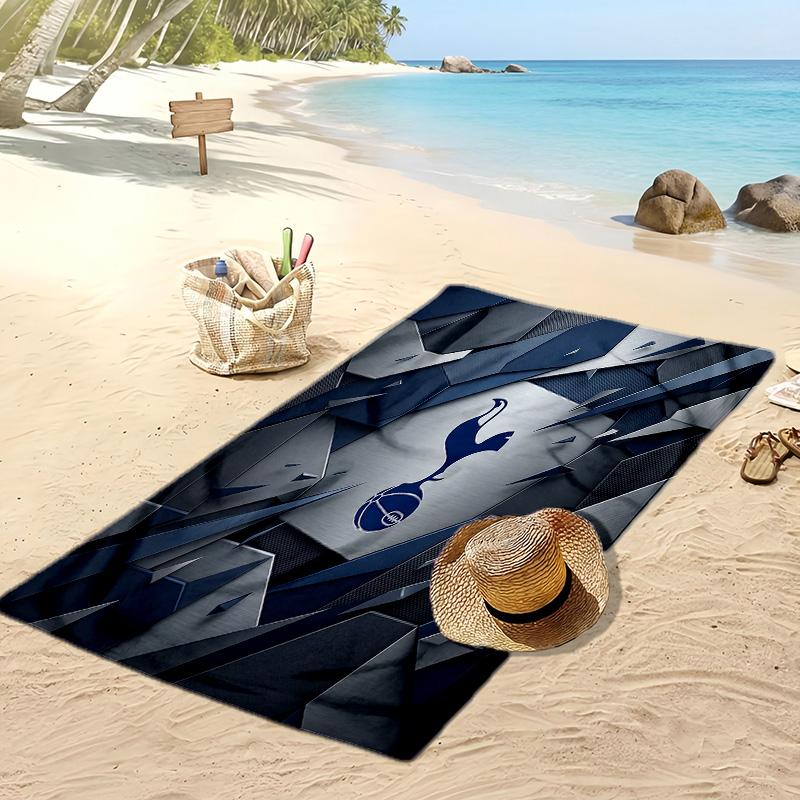 Asciugamano da Spiaggia Stampato Tottenham Hotspur Asciugamano Morbido ad Asciugatura Rapida Coperta da Spiaggia Rettangolare Grande Portatile per Viaggi Piscina