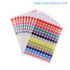 10 Sheets Polka Circle Office Classroom Party Decoration Toys Diary Decoration Marking Sticker 6-45Mm Colored Dot Stickers