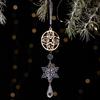 Ice Stick Ornament Modern Acrylic Christmas Ornament Snowflake Hanging Pendant Clear Water Droplet Ornament For Gift Tag Party