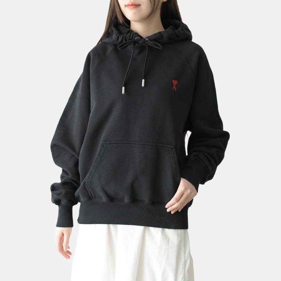 AMIPARIS Solid Color Pattern Embroidered Sweatshirt Men sweatshirts Black USW205747-001