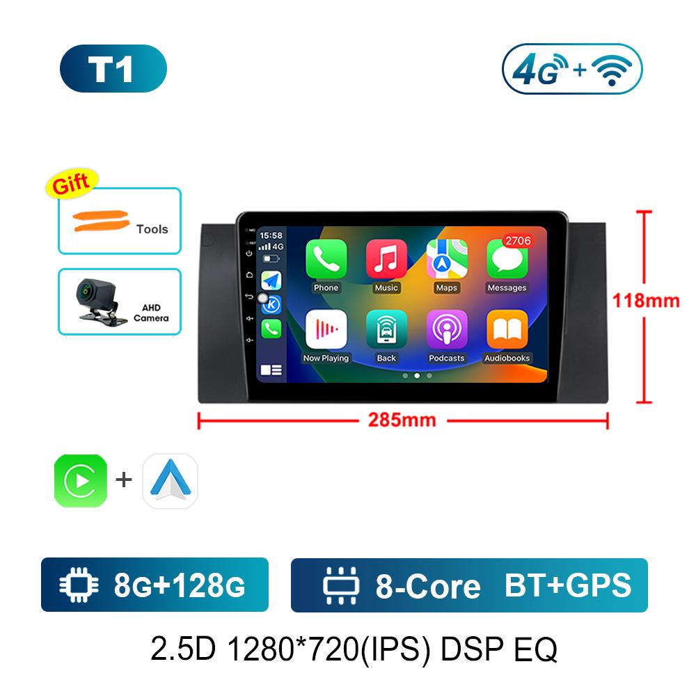 Carplay GPS Navigation for BMW E39 M5 1996 - 2003 DSP Stereo Car Radio Multimedia Player Android OS WiFi Head Unit