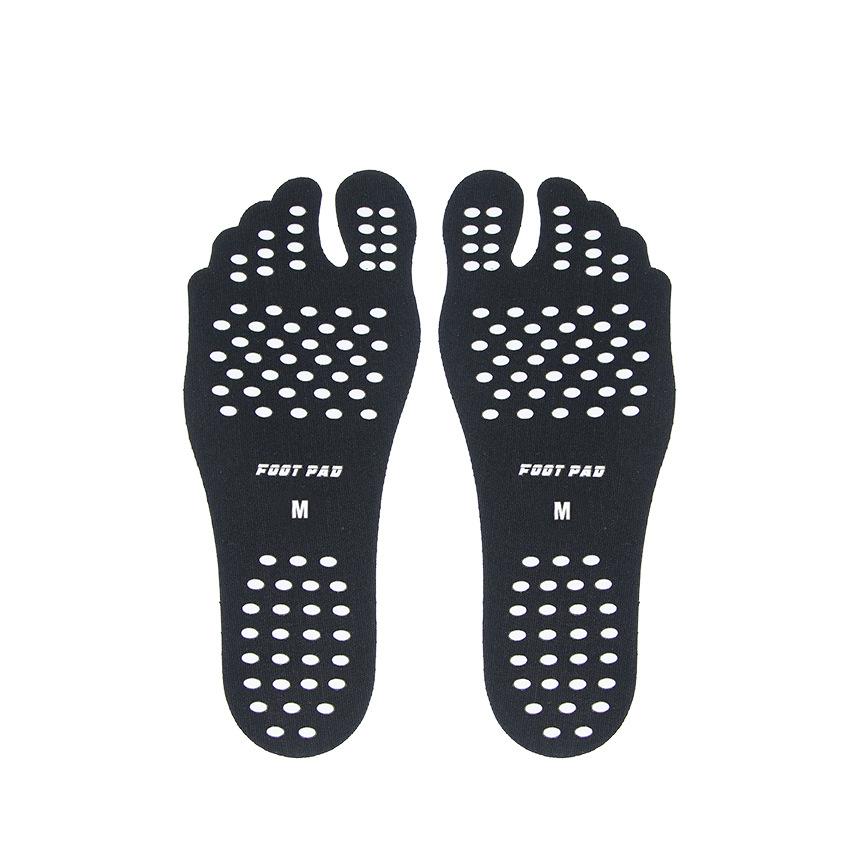 

1 Pair Summer Disposable Beach Invisible Non-slip Insoles for Feet Invisible Shoe Stickers Anti-cut Stickers Heat-proof and Waterproof XL (44-47) 26cm чёрный