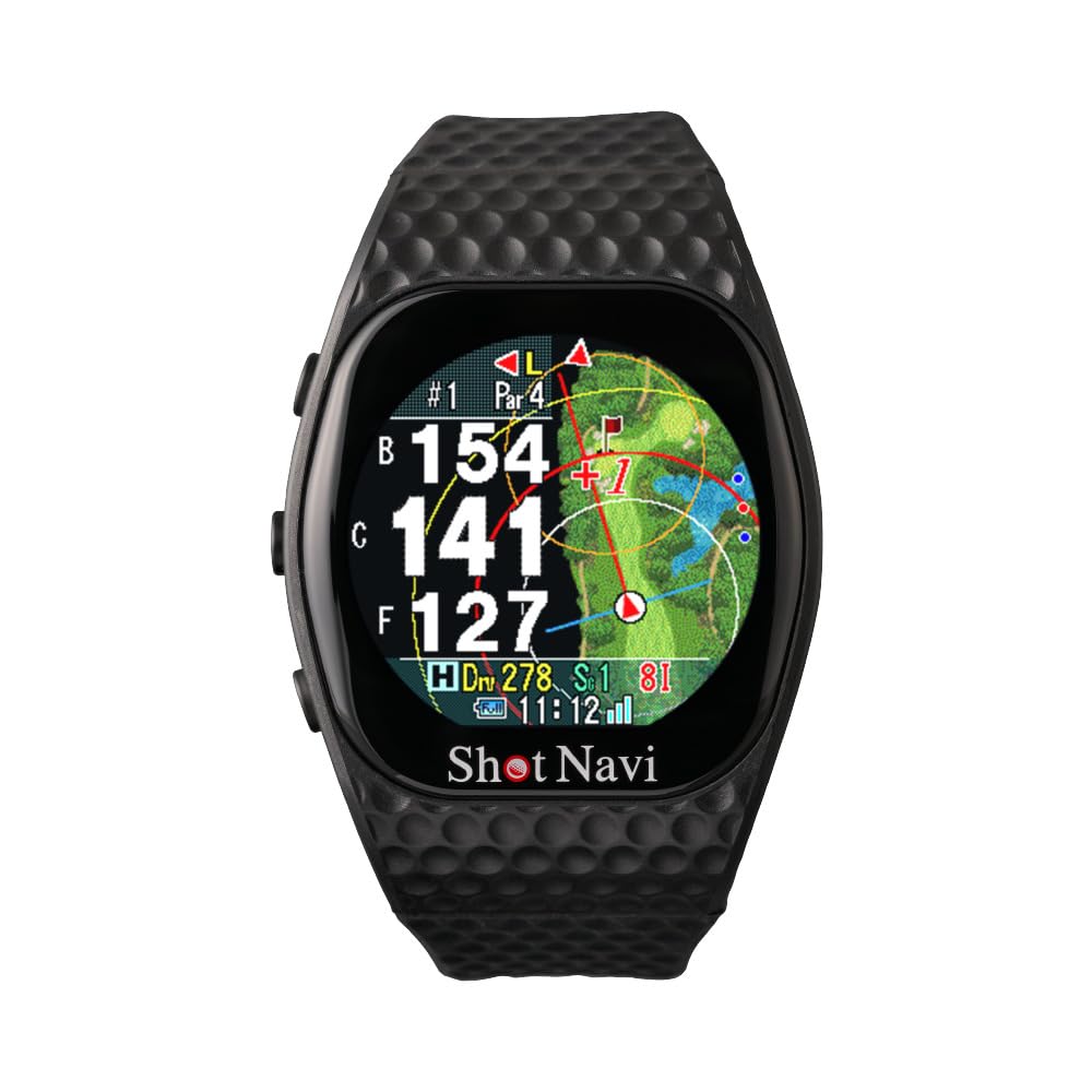 

Shot Navi INFINITY Touch Black Color LCD Equipped with the Latest GPS Chip Made in Japan Certified GPS Golf Golf GPS Golf Suitable for Competitions