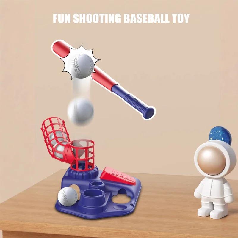 3 In 1 Baseball Toy Outdoor Sport Games Backyard Garden Catapult Launcher with Hanging Ball Stand/standing T-Ball/auto Launcher