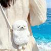 Thickened Cute Seal Shoulder Pouch Soft Adorable Cartoon Seal Handbag Lightweight PP Cotton Crossbody Bag Gifts