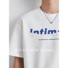 Yizhi Men's Summer 2025 European & American Heavyweight Letter Print Short-Sleeved T-Shirt