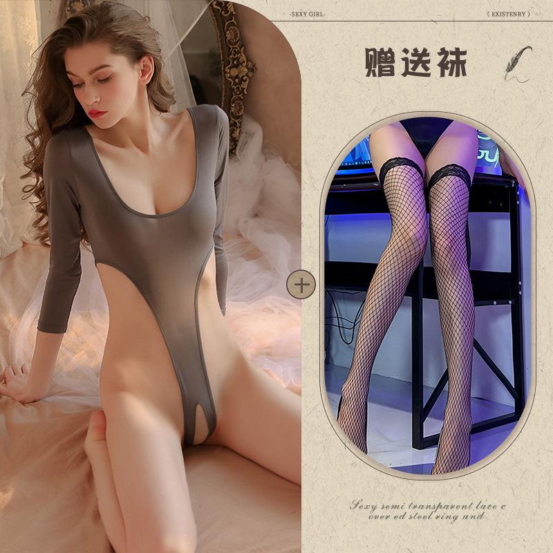Sex Underwear Sexy Passion Pajamas Open Crotch Free Pure Desire Suit Onesie Uniform Temptation 425