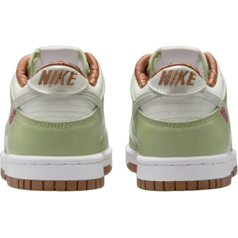 Nike Dunk Anti Slip Wear Resistant Low Top Kids' Skateboarding Shoes Green Sneakers HV6001-101