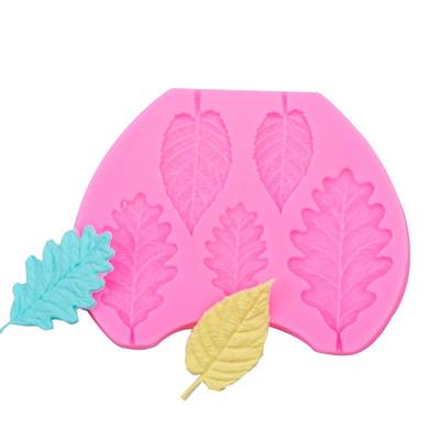 Rose and Oak Leaf Chocolate Clay Cake Decoration