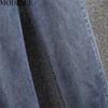 MODIQUE Toamnă Mărimi Mari Pantaloni Noi Dama Elastici Drepți Lungime Glezna Bază Dama Casual Lungime Completă Blugi Denim Femei Pantaloni Lungi din Bumbac