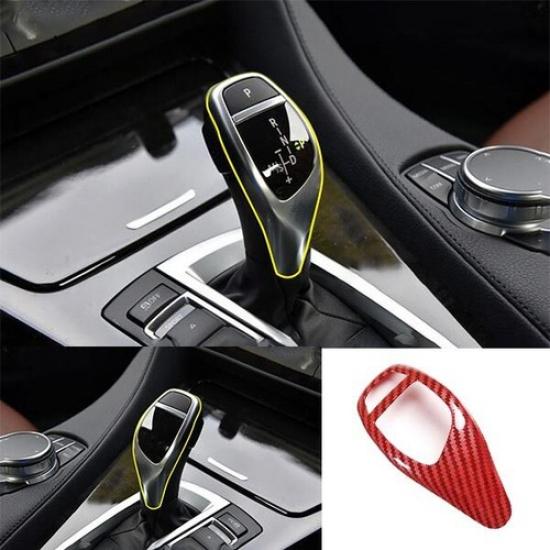 ABS Red Central Console Fit For BMW 3 4 Series GT Gear Shift Knob Trim