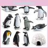 Detailed Pvc Arctic Penguin Toy Set Featuring 11 Miniature Ocean Animal Models