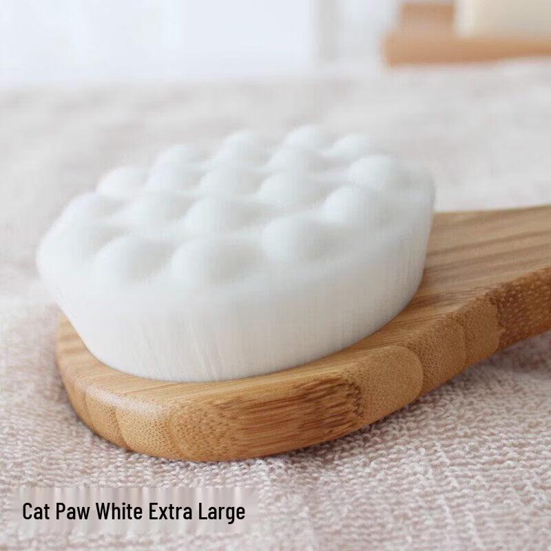 LIEI Japanese Style Cat Paw Long Handle Bath Brush