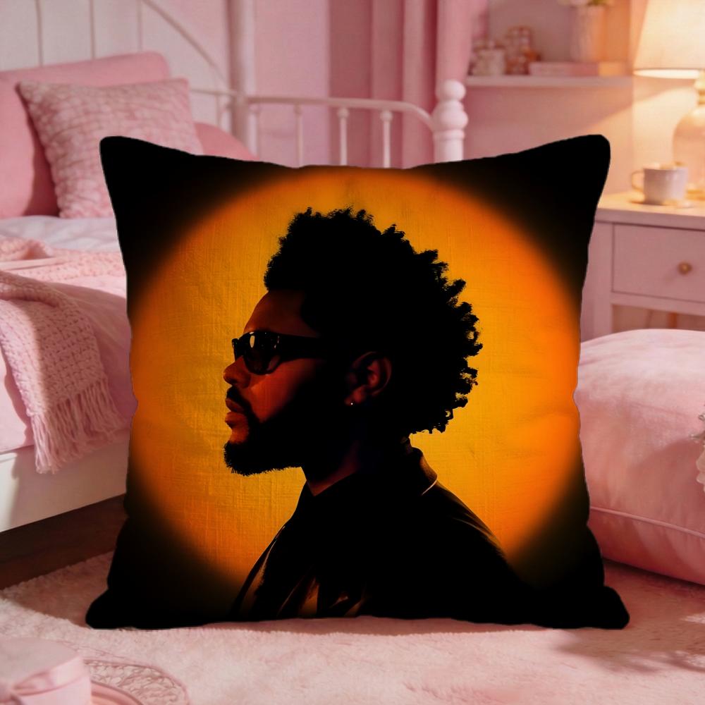 tThe Weeknd singer Cushion Cover Premium Comfort Reversible Pillow Cove Two in One Design for Any Room Car Interior
