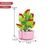 New Flowers Succulents Building Blocks Everlasting Bonsai Tree Gardens Romantic Girls Bricks Potted Plants Hot Model Kids Toys