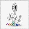 Three Piece Set Charm Beads Fits Charms Bracelet for Women 925 Silver Pendant Bead DIY Jewelry Gift