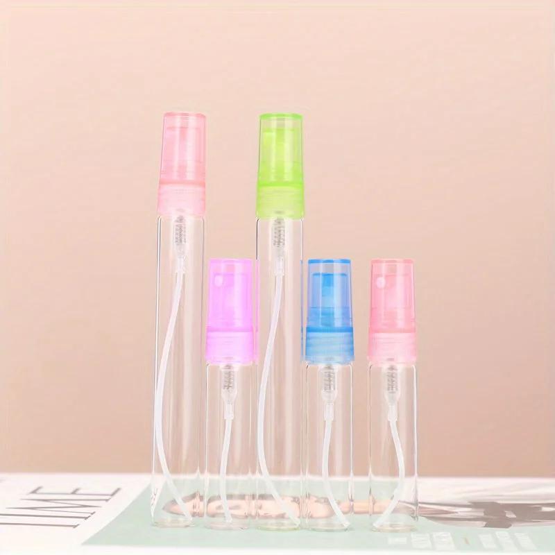 10pcs 5ML/10ML Perfume Bottle Portable Refillable Empty Containers Cosmetic Spray Atomizer Travel Sub-Bottle Ultra Mist Sprayer