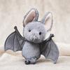 Grauwige Vleermuis Pluche Speelgoed, Ondersteboven Hangend Knuffeldier, Creatieve Halloween Decoratie voor Autospiegel, Verzamelbaar Cadeau voor Kinderen