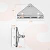 4x 10mm Ball Stud Mounting Bracket Accessory Professional with 20 Screws Replace Portable Practical