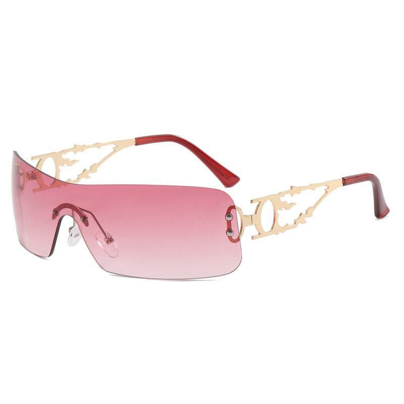 

Безрамочные Пустотелые Женские Модные Солнцезащитные Очки Y2K Spice Girls Крутые Футуристичные Подходят для Уличной Вечеринки Сценической Одежды Аксессуары