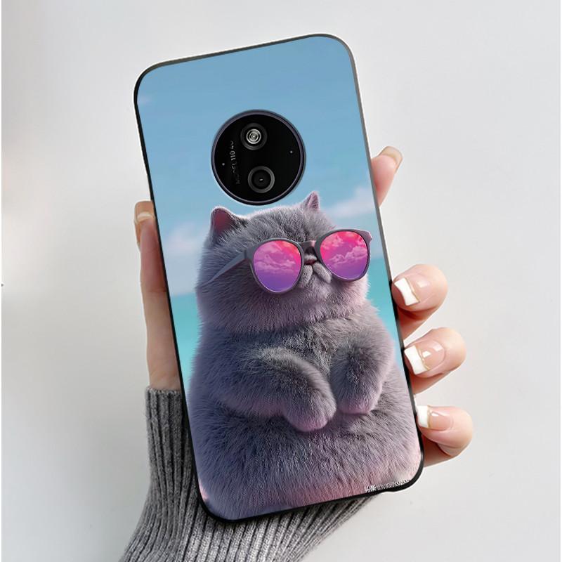 Casing For Nokia 125 110 4G 2024 HMD 110 Case Aesthetic Luxury Cute Cool Boys Girls Soft Silicone Black Matte Phone Cover Shell