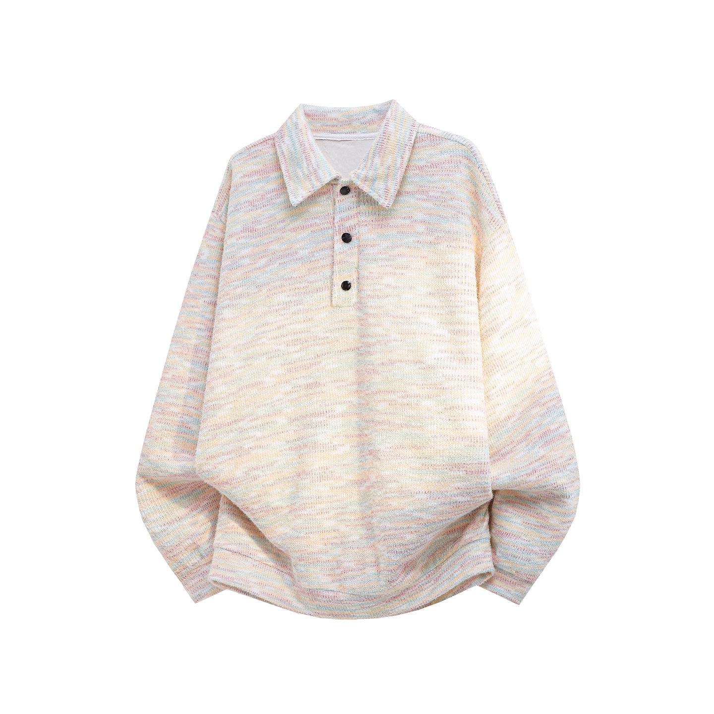 

2025 Men s Retro Simple Lapel Pullover: Autumn/Winter Casual Loose Plus Size Sweatshirt 4XL