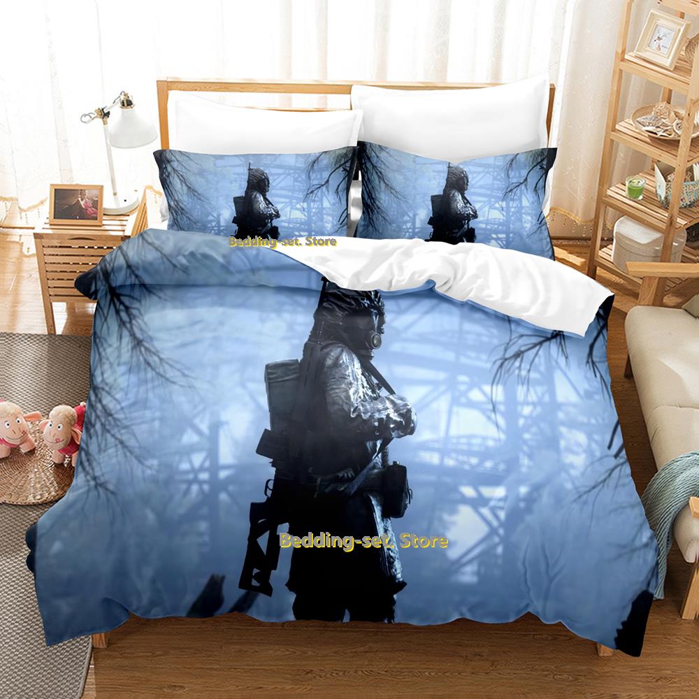 Nová hra S.T.A.L.K.E.R. 2 Srdce Černobylu Povlečení Kreslené Anime Třídílná Sada Ložnice pro Dospělé Děti Povlaky na Peřinu Literie