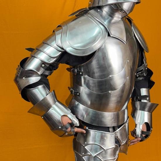 Rikomer Premium Steel Full Body Armor Ultimate Medieval Wearable Suit for , Cosplay  Combat