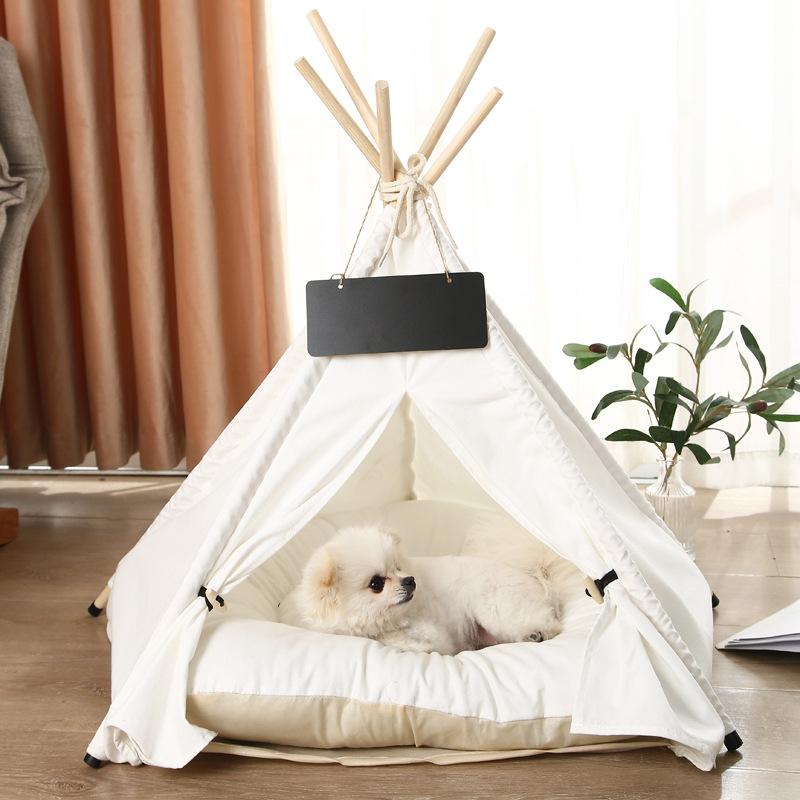 Winter Warm Cat Dog Pet Tent House Washable Soft Bed for Puppy Kitten Small Animals
