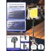 Rechargeable Outdoor Camping Lamp with Handheld Bracket - Super Bright Emergency and Market Stall Light.