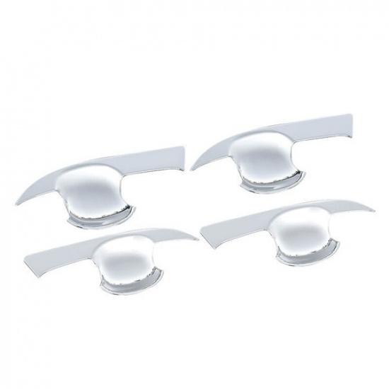 8x Chrome Car Door Handle Bowl Cup Cover Trim Cap ABS Sticker For Toyota Corolla