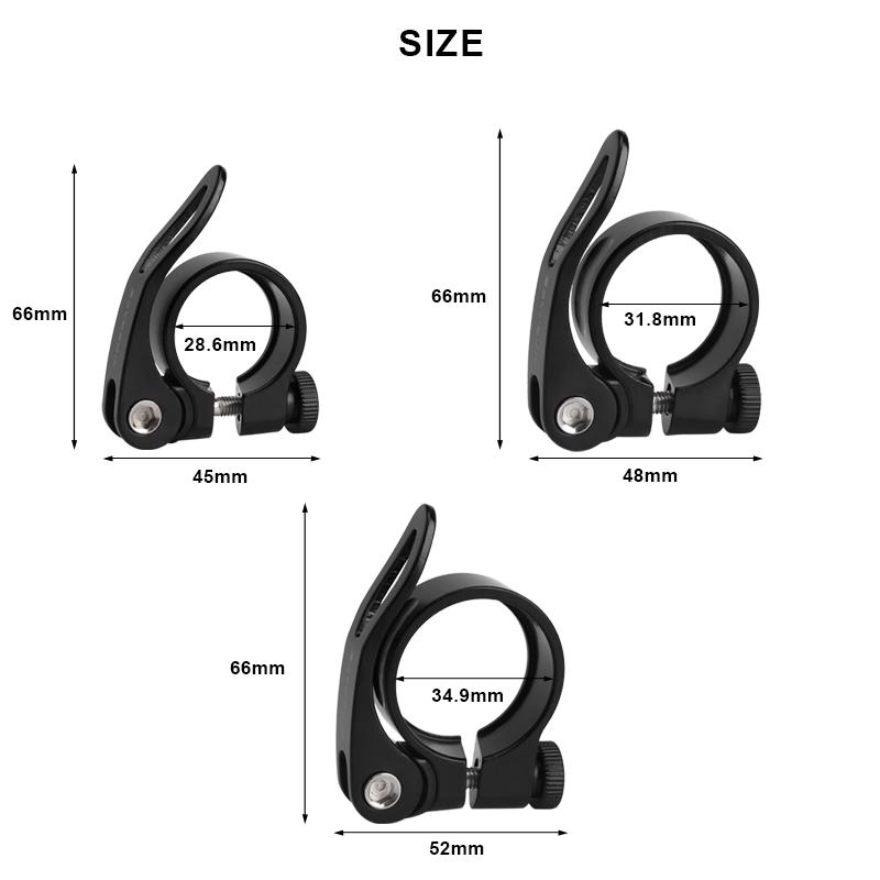 Jalgratta istmeposti kinnitusklamber kiirkinnitusega alumiiniumsulamist 28,6/31,8/34,9 mm, vastupidav fikseeritud käiguga jalgratta istmeposti kinnitus jalgrattasõidutarvikud