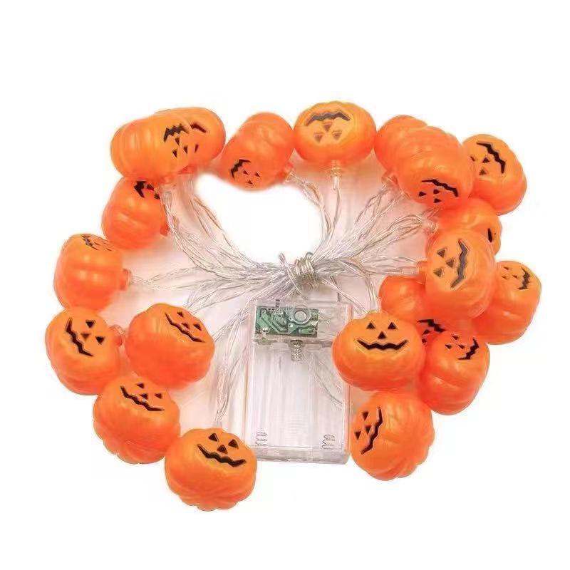 LED Halloween Decorative String Lights: Pumpkin, Ghost, Eye & Skull Battery Lights