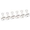 50Pcs Metal Hollow Binder Clips Multipurpose Durable Paper Clamps for Document Certificate Ticket Clothes Silver
