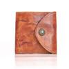 Vegetable Tanned Cowhide Wallet, Two Fold Simple Driving License, Washed Cowhide Wallet, Coin Purse for Women