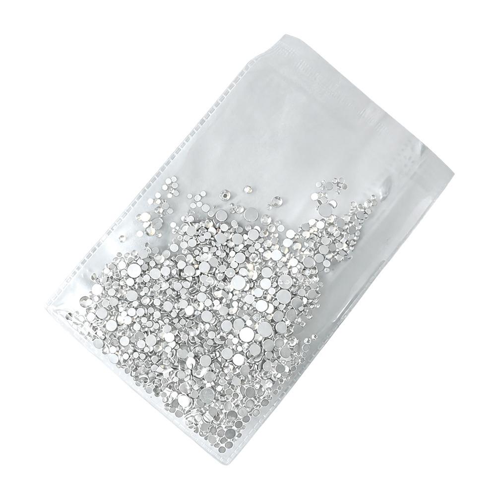 1440Pcs Flat Back Nail Gems Glass Nail Diamonds New Nail Rhinestones DIY Craft