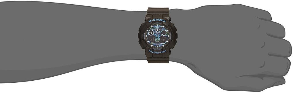 Casio Quartz Watch Blue Camouflage G-SHOCK Men's GA-100CB-1A