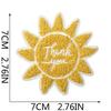 Thank You For Your Inspiration, Embroidery Cloth Sticker, Clothes Decoration, Positive Energy Towel Embroidery, Sun Pattern Patch Sticker, Ironing.