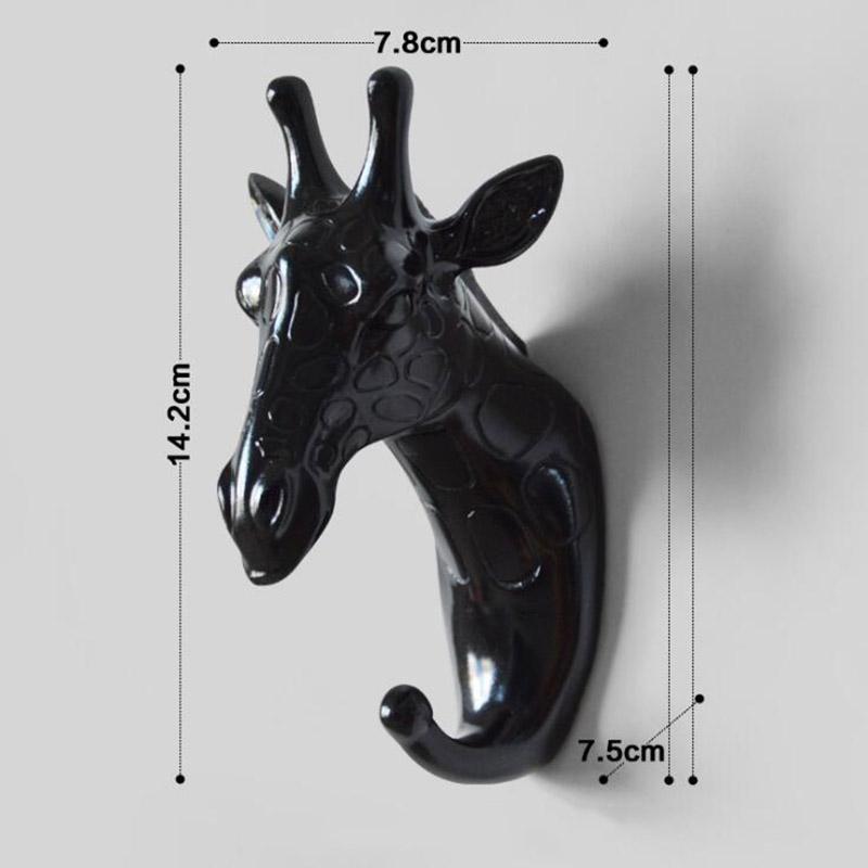 Wall Hanging Hook Vintage Deer Head Animal for Hanging Clothes Hat Scarf Key Deer Horns Hanger Rack Wall Decoration