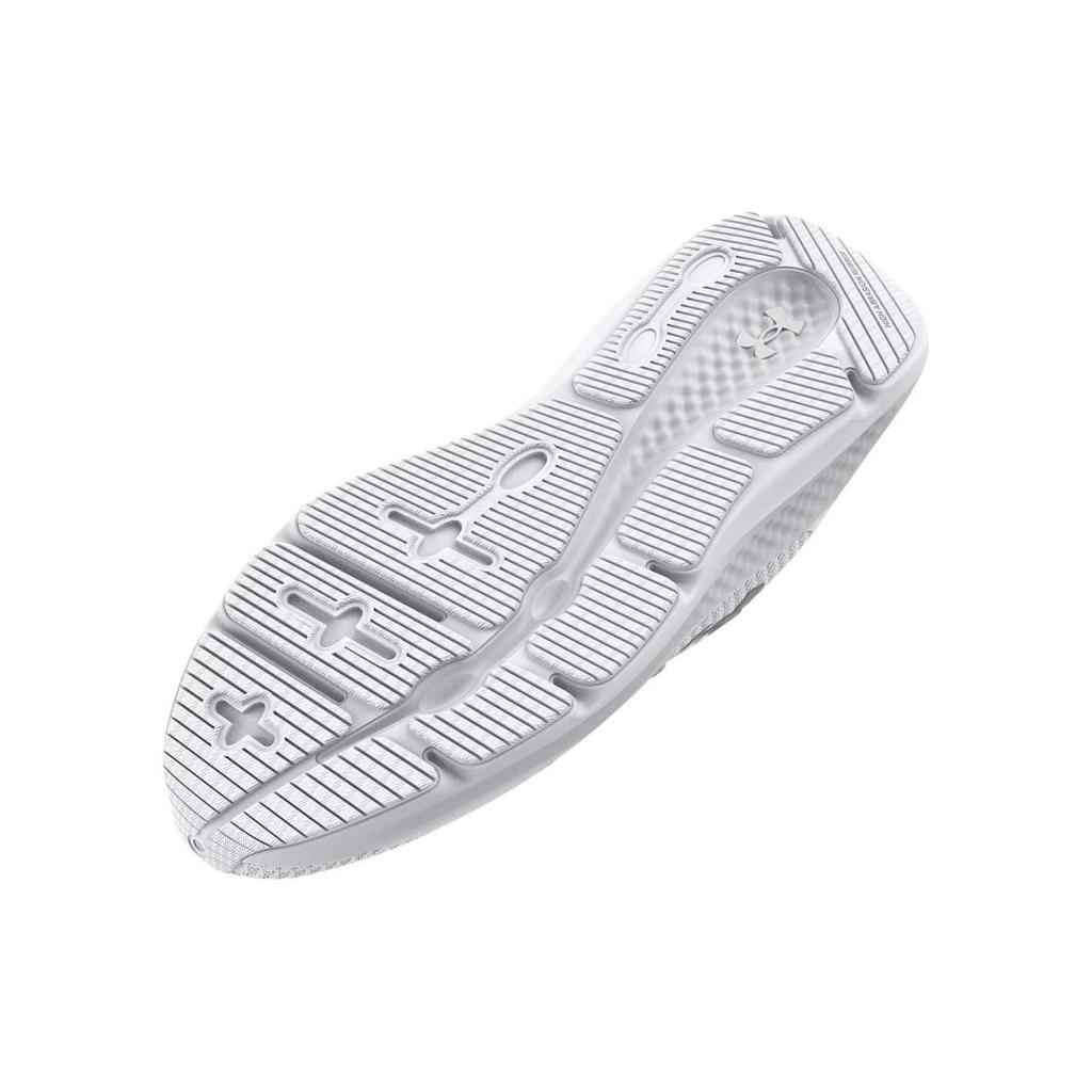 Under Armour Charged Pursuit 3 White Metallic Silver Men Sneakers 3024878-101