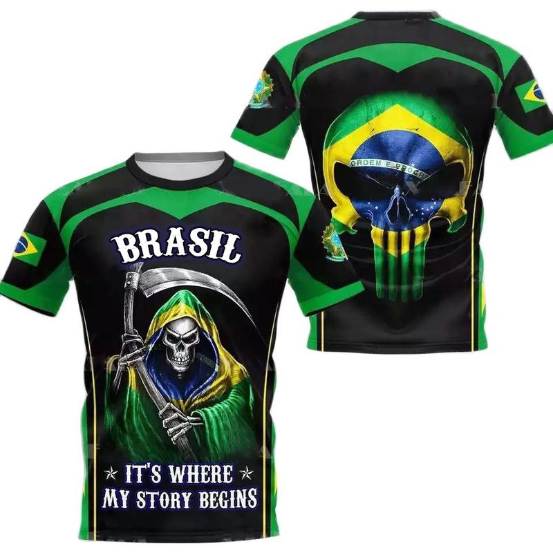 Men's T-shirt O-neck Short Sleeve Fashion 3D Printing Cool Street Wear Oversized Loose Shirt Casual Sports Short Sleeve
