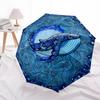 1pc Whale Mandala Folding Umbrella, Durable, Suitable for Outdoor Activities or Rain, Suitable for Commuting Yy251027150